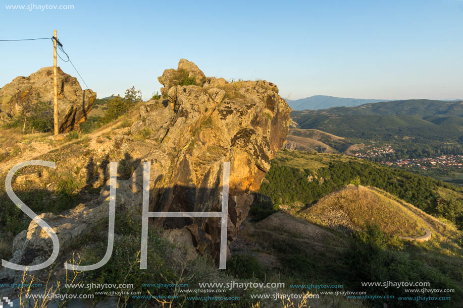 Sunset landscape of Osogovo Mountain, Probistip region, Republic of Macedonia