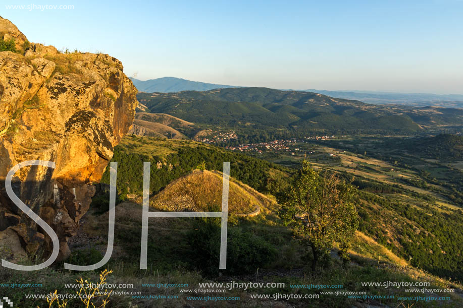 Sunset landscape of Osogovo Mountain, Probistip region, Republic of Macedonia