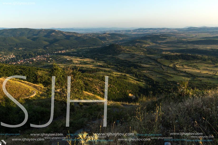 Sunset landscape of Osogovo Mountain, Probistip region, Republic of Macedonia