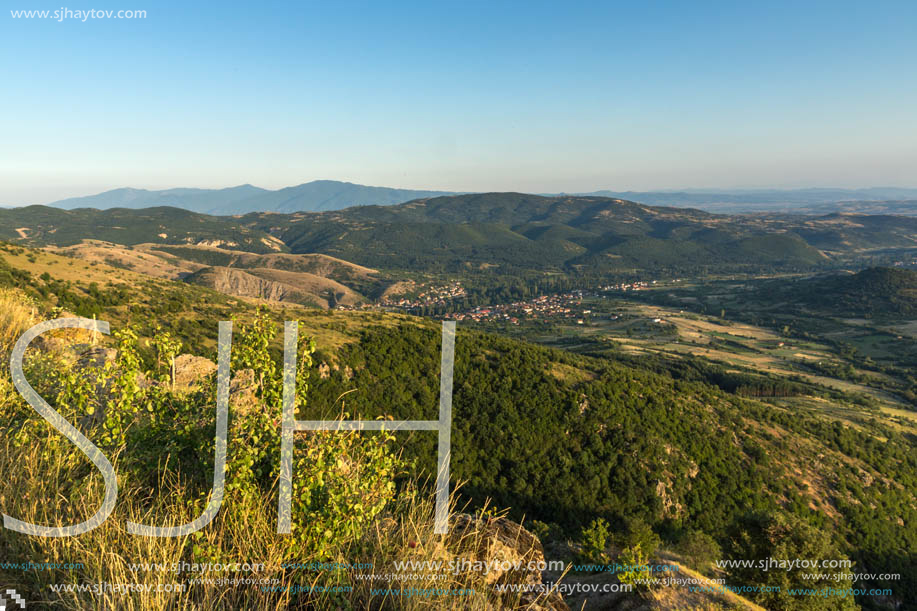 Sunset landscape of Osogovo Mountain, Probistip region, Republic of Macedonia