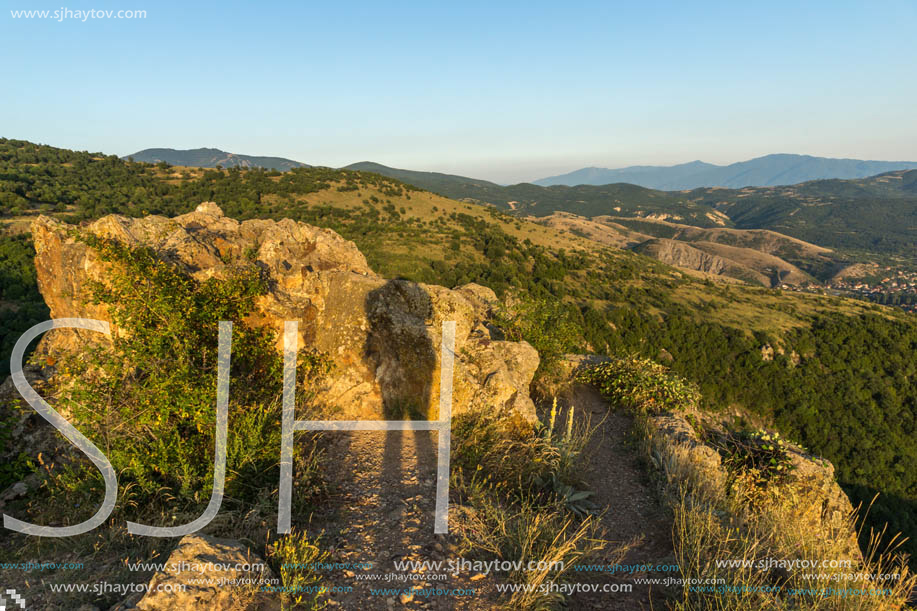 Sunset landscape of Osogovo Mountain, Probistip region, Republic of Macedonia