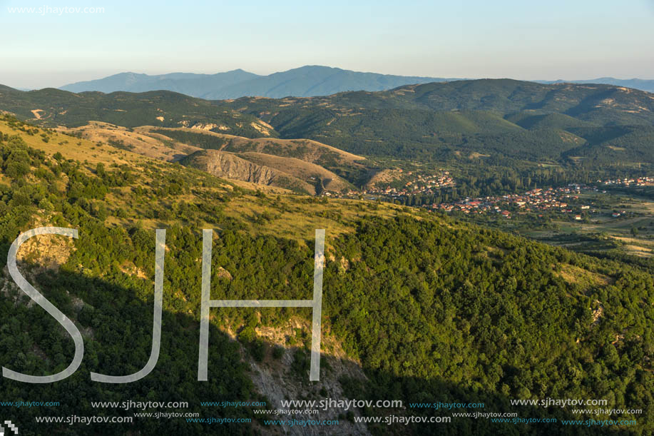 Sunset landscape of Osogovo Mountain, Probistip region, Republic of Macedonia