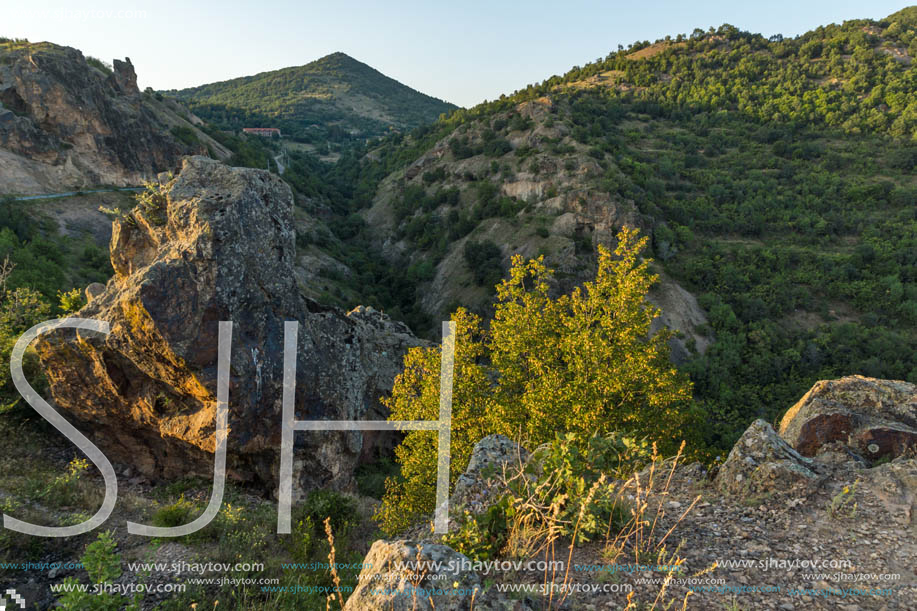 Sunset landscape of Osogovo Mountain, Probistip region, Republic of Macedonia