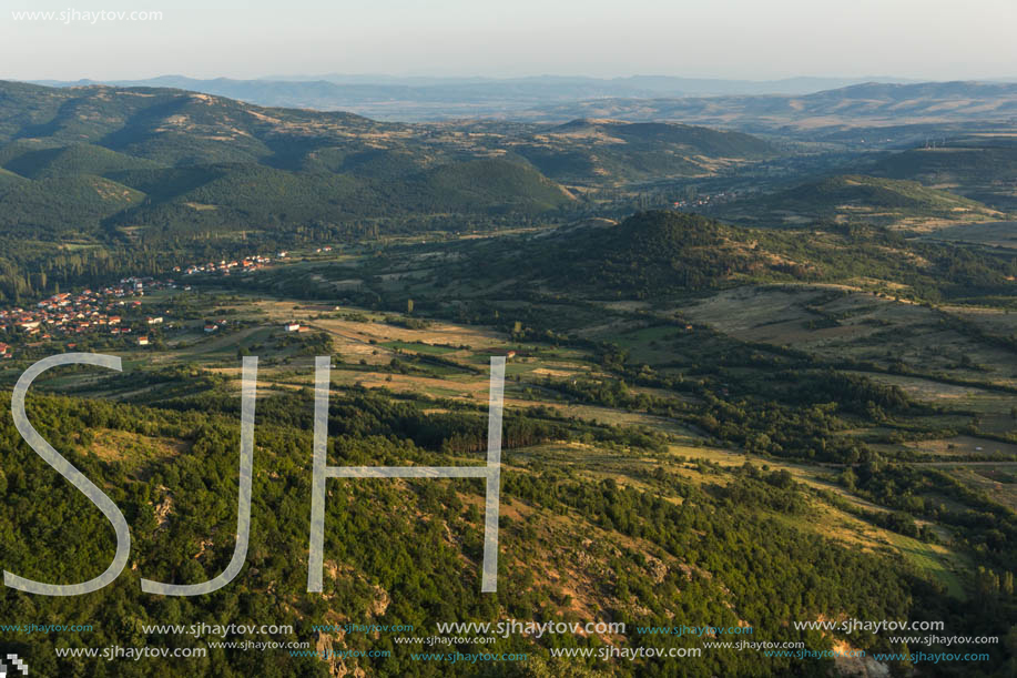 Sunset landscape of Osogovo Mountain, Probistip region, Republic of Macedonia