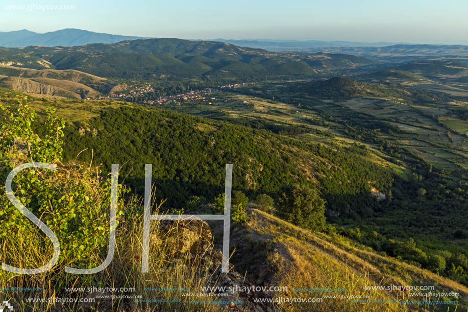 Sunset landscape of Osogovo Mountain, Probistip region, Republic of Macedonia