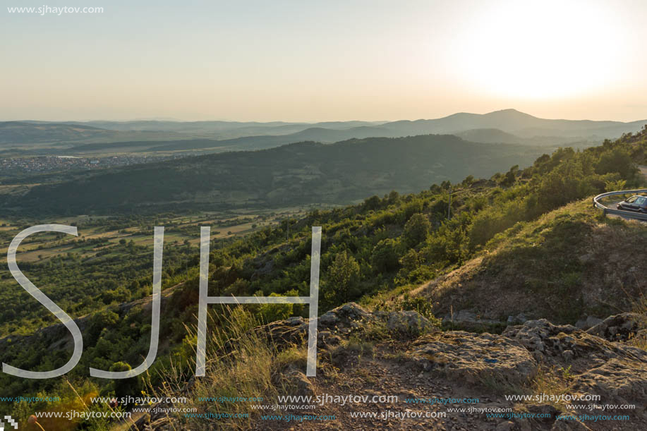 Sunset landscape of Osogovo Mountain, Probistip region, Republic of Macedonia