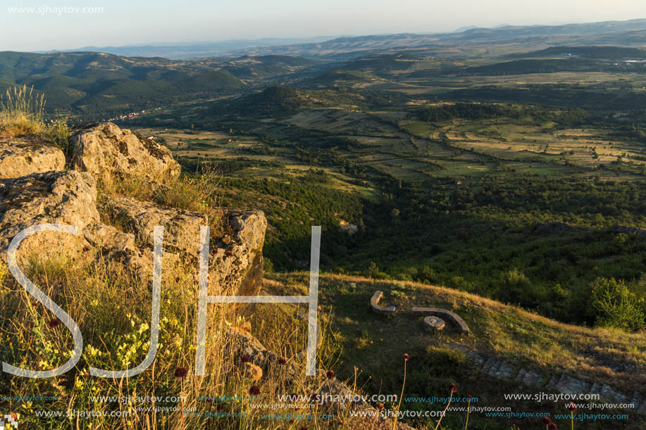 Sunset landscape of Osogovo Mountain, Probistip region, Republic of Macedonia