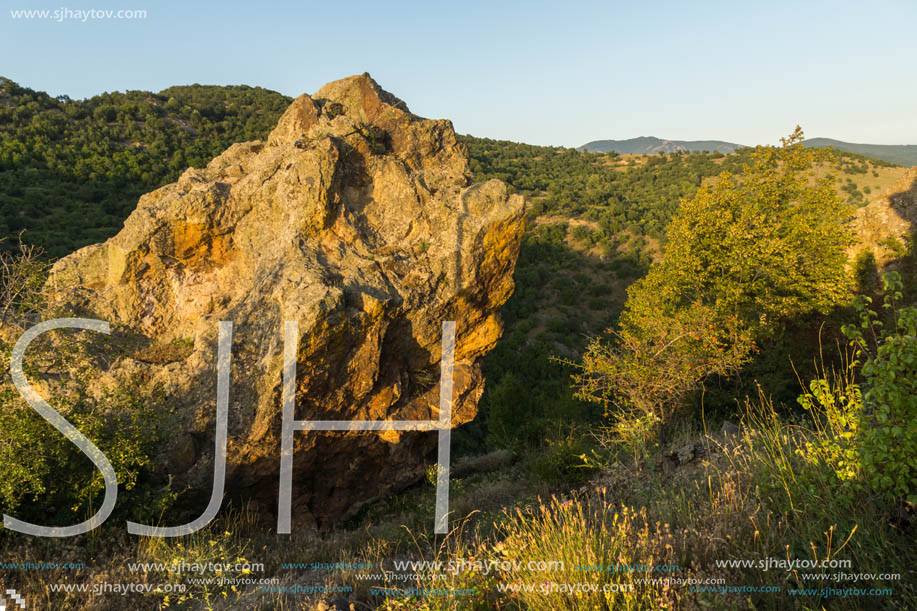 Sunset landscape of Osogovo Mountain, Probistip region, Republic of Macedonia