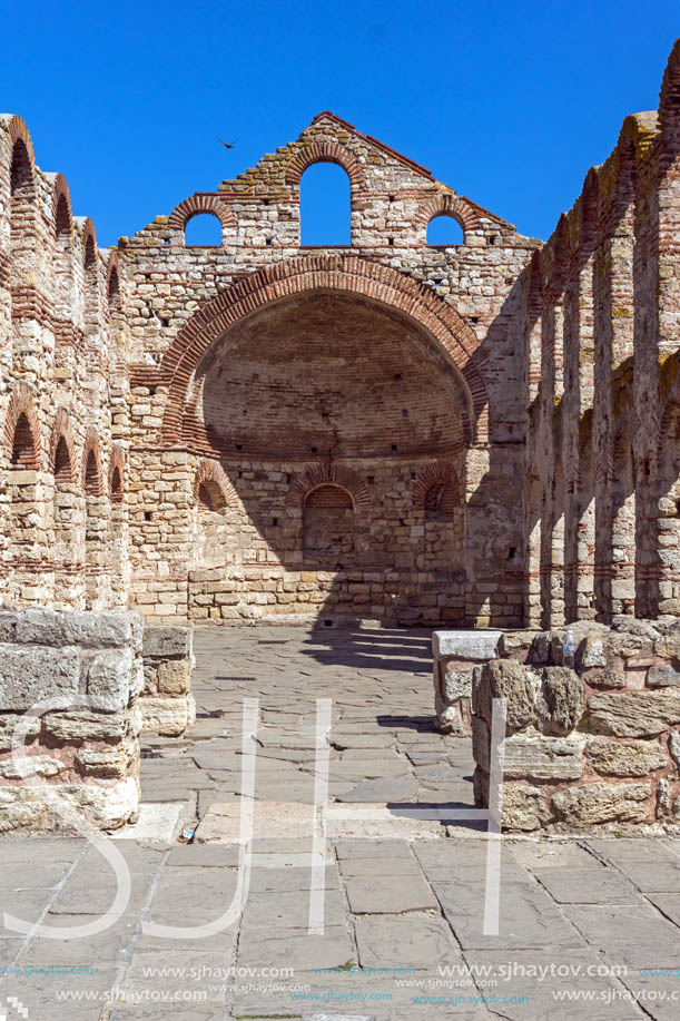 Ruins of Ancient Church of Saint Sophia in the town of Nessebar, Burgas Region, Bulgaria