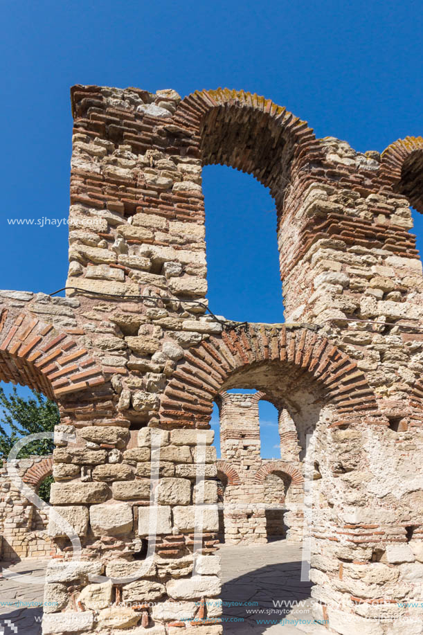 Ruins of Ancient Church of Saint Sophia in the town of Nessebar, Burgas Region, Bulgaria