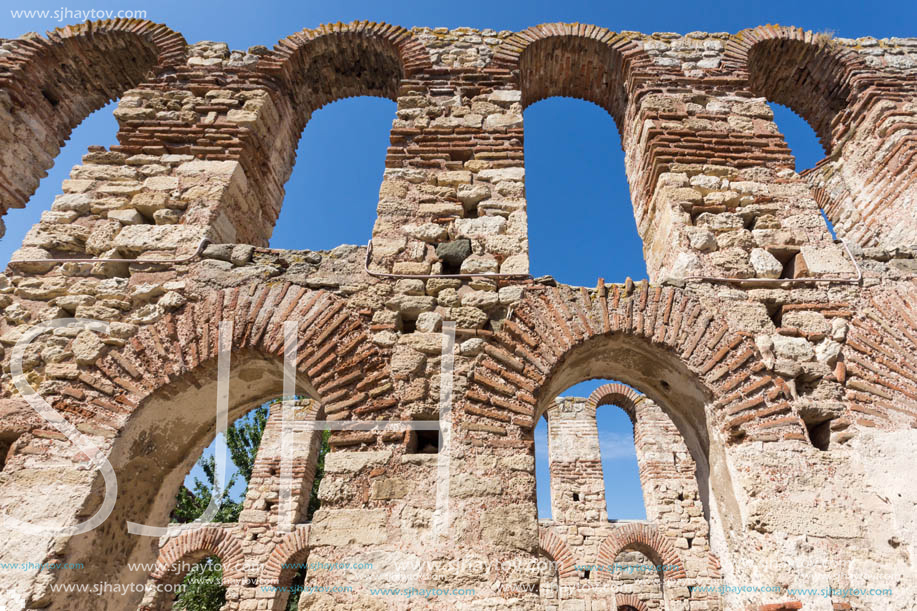 Ruins of Ancient Church of Saint Sophia in the town of Nessebar, Burgas Region, Bulgaria