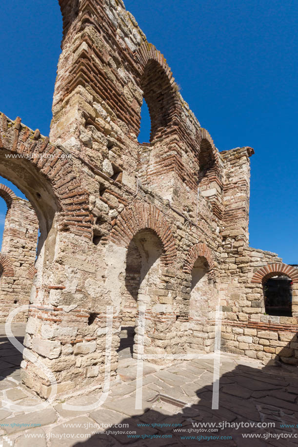 Ruins of Ancient Church of Saint Sophia in the town of Nessebar, Burgas Region, Bulgaria