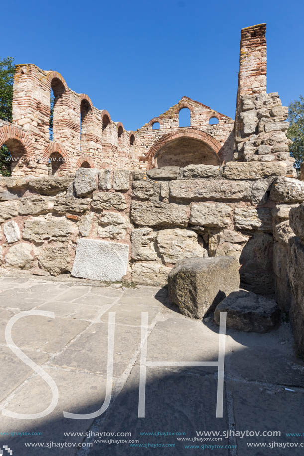 Ruins of Ancient Church of Saint Sophia in the town of Nessebar, Burgas Region, Bulgaria