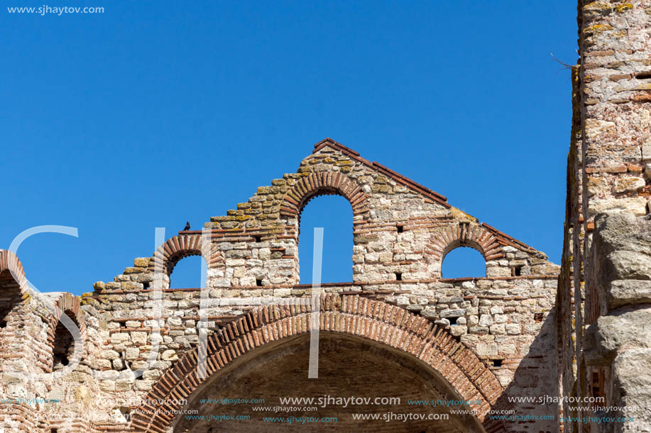 Ruins of Ancient Church of Saint Sophia in the town of Nessebar, Burgas Region, Bulgaria