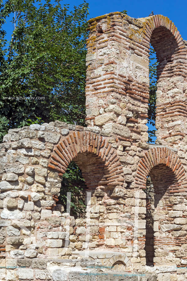 Ruins of Ancient Church of Saint Sophia in the town of Nessebar, Burgas Region, Bulgaria