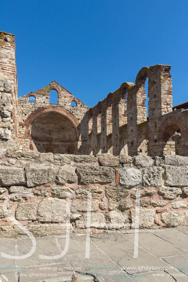 Ruins of Ancient Church of Saint Sophia in the town of Nessebar, Burgas Region, Bulgaria