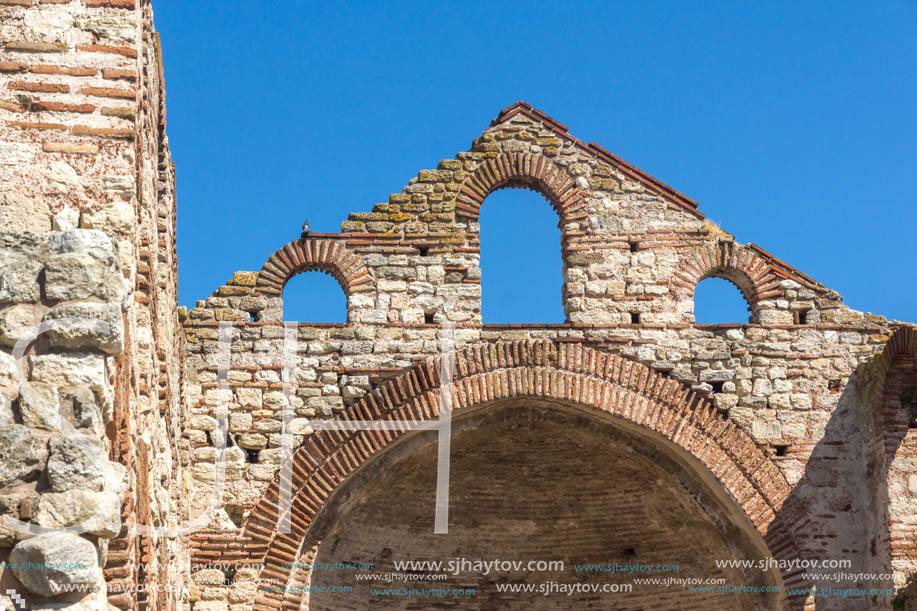 Ruins of Ancient Church of Saint Sophia in the town of Nessebar, Burgas Region, Bulgaria