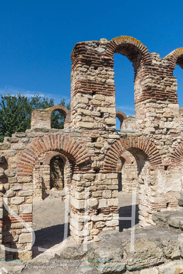 Ruins of Ancient Church of Saint Sophia in the town of Nessebar, Burgas Region, Bulgaria