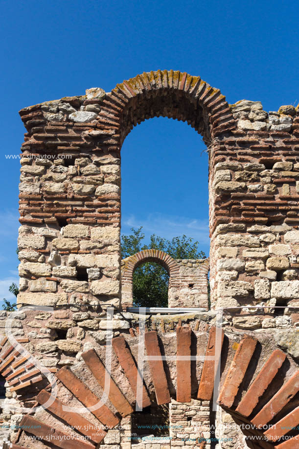 Ruins of Ancient Church of Saint Sophia in the town of Nessebar, Burgas Region, Bulgaria