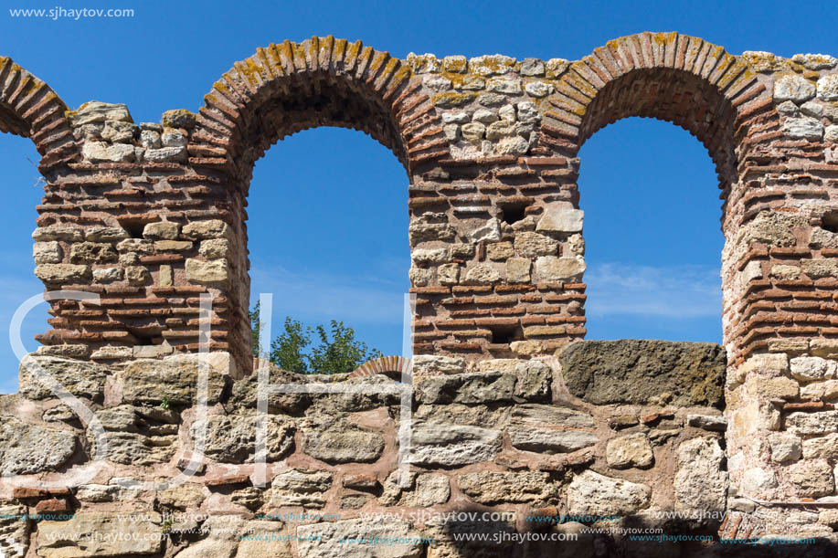 Ruins of Ancient Church of Saint Sophia in the town of Nessebar, Burgas Region, Bulgaria