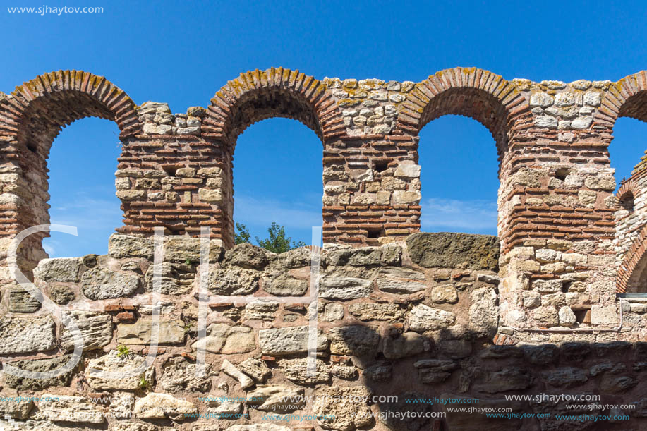 Ruins of Ancient Church of Saint Sophia in the town of Nessebar, Burgas Region, Bulgaria