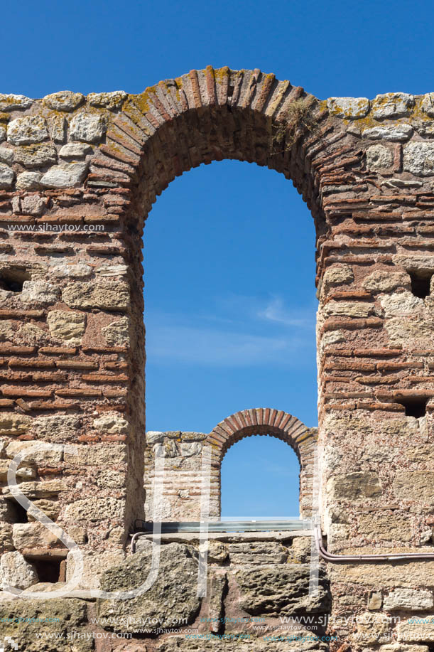 Ruins of Ancient Church of Saint Sophia in the town of Nessebar, Burgas Region, Bulgaria