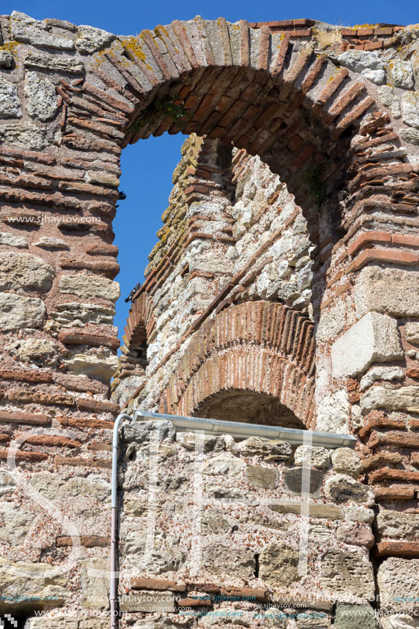 Ruins of Ancient Church of Saint Sophia in the town of Nessebar, Burgas Region, Bulgaria