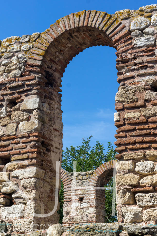 Ruins of Ancient Church of Saint Sophia in the town of Nessebar, Burgas Region, Bulgaria