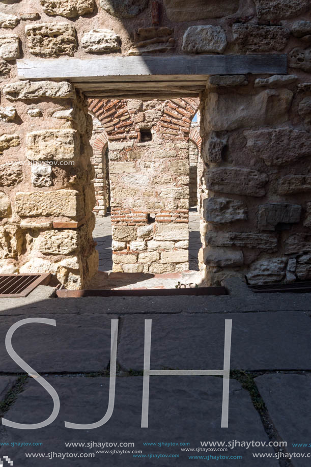 Ruins of Ancient Church of Saint Sophia in the town of Nessebar, Burgas Region, Bulgaria