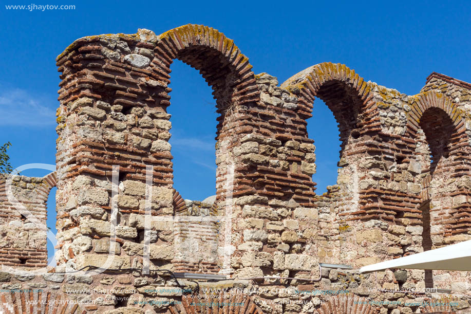 Ruins of Ancient Church of Saint Sophia in the town of Nessebar, Burgas Region, Bulgaria