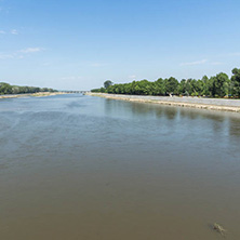 Landscape of Meric (Maritsa) River in city of Edirne,  East Thrace, Turkey