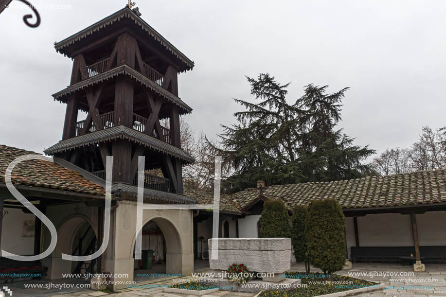 SKOPJE, REPUBLIC OF MACEDONIA - FEBRUARY 24, 2018: Orthodox Church of the Ascension of Jesus  in Skopje, Republic of Macedonia