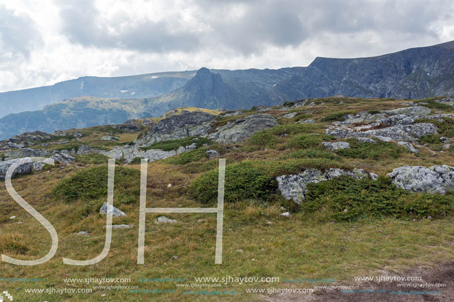 Summer view of Rila Mountan near The Seven Rila Lakes, Bulgaria