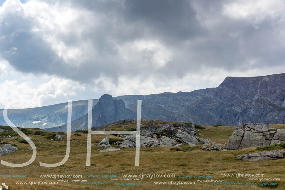 Summer view of Rila Mountan near The Seven Rila Lakes, Bulgaria