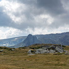 Summer view of Rila Mountan near The Seven Rila Lakes, Bulgaria