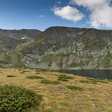 Summer view of The Kidney Lake, Rila Mountain, The Seven Rila Lakes, Bulgaria