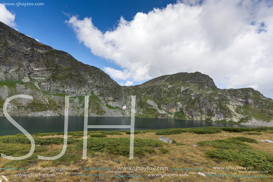 Summer view of The Kidney Lake, Rila Mountain, The Seven Rila Lakes, Bulgaria