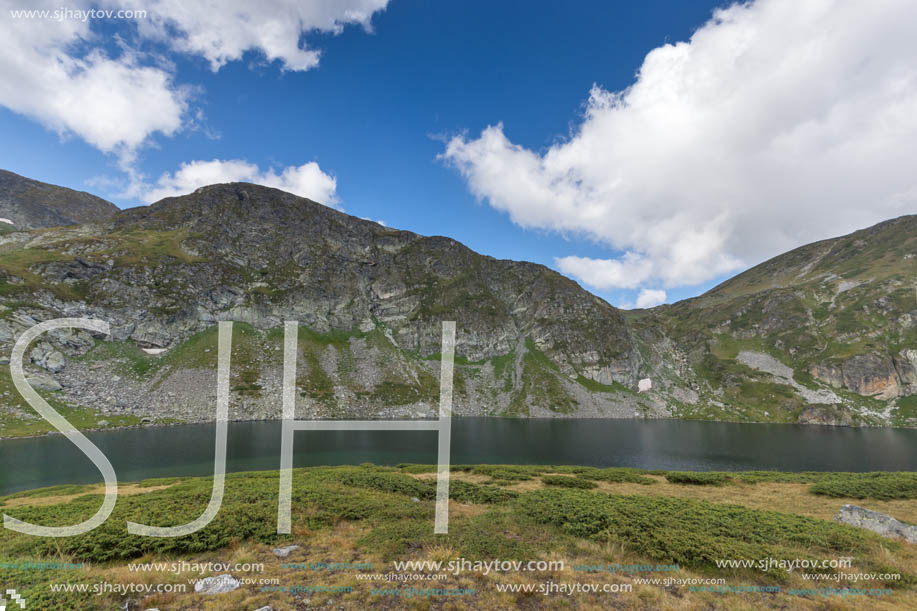 Summer view of The Kidney Lake, Rila Mountain, The Seven Rila Lakes, Bulgaria