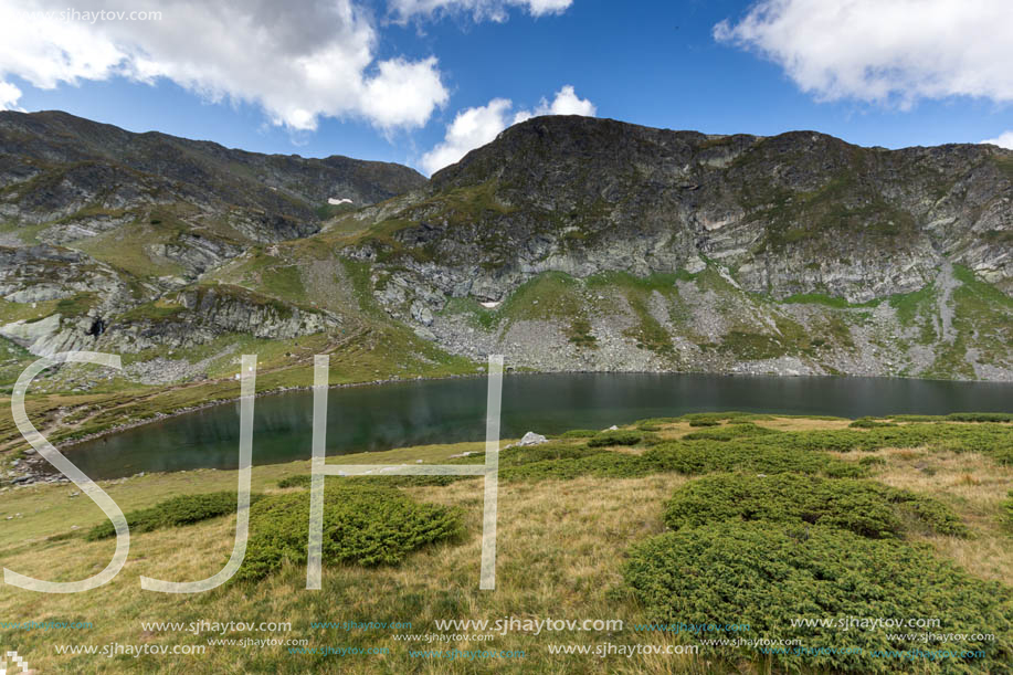 Summer view of The Kidney Lake, Rila Mountain, The Seven Rila Lakes, Bulgaria