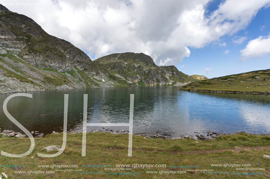 Summer view of The Kidney Lake, Rila Mountain, The Seven Rila Lakes, Bulgaria