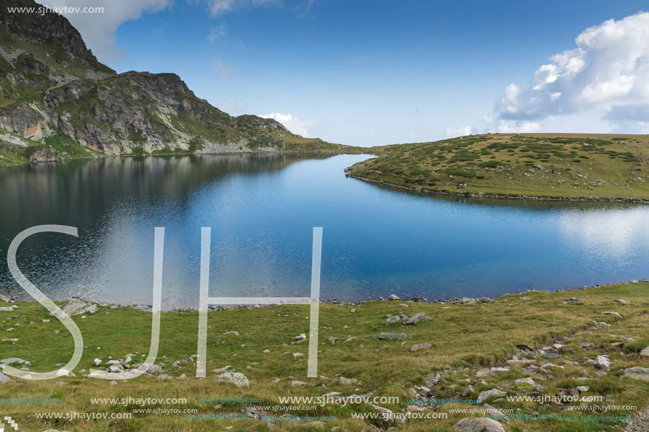 Summer view of The Kidney Lake, Rila Mountain, The Seven Rila Lakes, Bulgaria