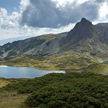 Summer view of The Twin Lake, Rila Mountain, The Seven Rila Lakes, Bulgaria