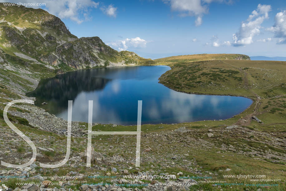 Summer view of The Kidney Lake, Rila Mountain, The Seven Rila Lakes, Bulgaria