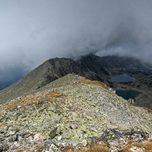 Amazing panoramic view from Musala peak, Rila mountain, Bulgaria