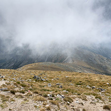 Amazing panoramic view from Musala peak, Rila mountain, Bulgaria