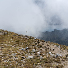 Amazing panoramic view from Musala peak, Rila mountain, Bulgaria