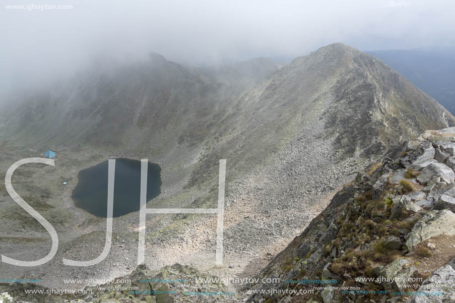 Amazing panoramic view from Musala peak, Rila mountain, Bulgaria