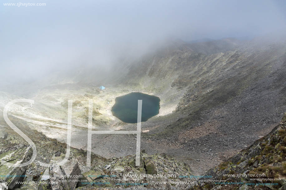 Amazing panoramic view from Musala peak, Rila mountain, Bulgaria