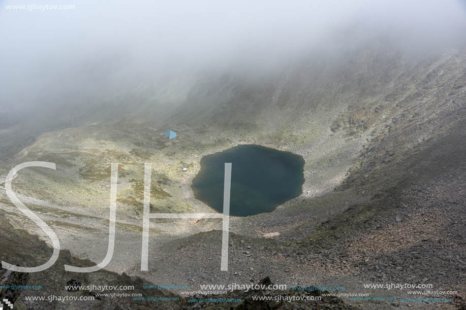 Amazing panoramic view from Musala peak, Rila mountain, Bulgaria