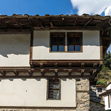 SHIROKA LAKA, BULGARIA - AUGUST 14, 2018: Old houses in historical town of Shiroka Laka, Smolyan Region, Bulgaria